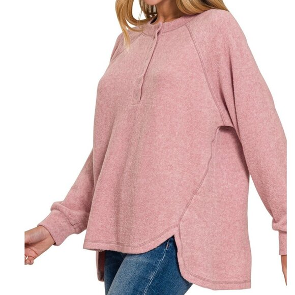 6. Henley placket sweater - Picture 3 of 3